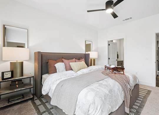 Bedroom Model Unit at Woodgate Place in Waco, TX