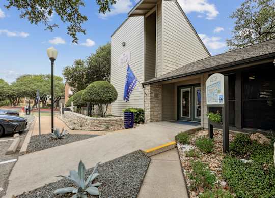 Leasing office exterior at Westdale Pointe in Austin, TX