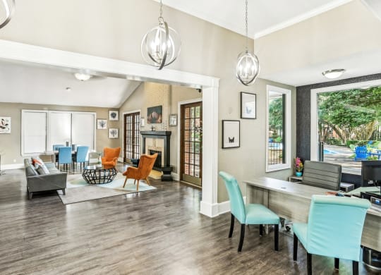 Interior of leasing office at Hunters Chase in Austin, TX