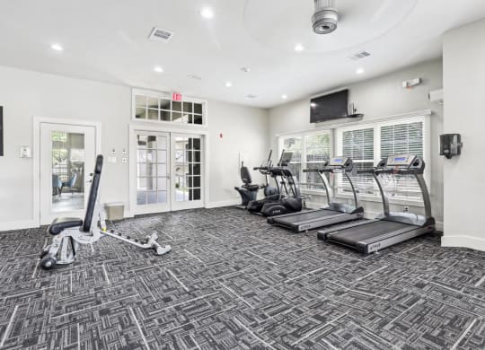 the gym at Jefferson Creek in Irving, TX