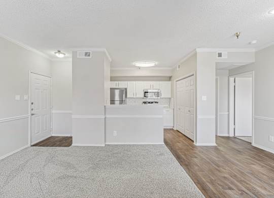 A3 living room at Jefferson Place in Irving, TX