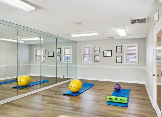 aerobics room 
at Sabal Point Apartments in Pineville, NC