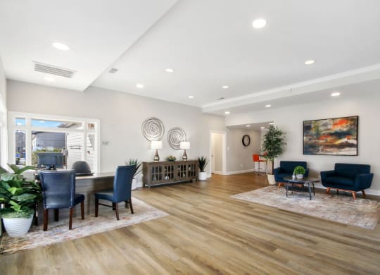 leasing office 
at Sabal Point Apartments in Pineville, NC
