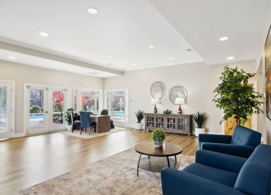 Leasing Office Interior Lounge Area at Sabal Point in Pineville, NC
