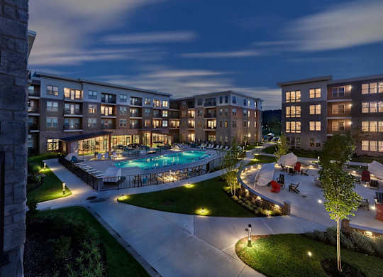 Courtyard at Dusk