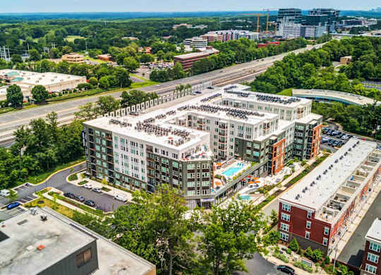 Aerial View of Apartments