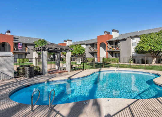 Swimming at Reflections at Red Mountain Apartments, Mesa, AZ