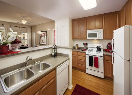 Eat-in Kitchen Table With Sink, at Ralston Courtyard Apartments, Ventura California