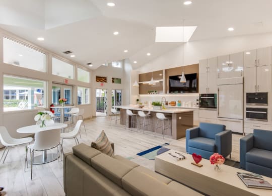 Resident clubhouse at The Villages Apartment of Banyan Grove Apartments in Boynton Beach FL
