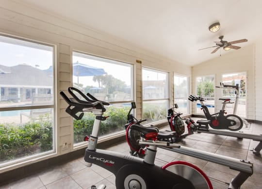 Cardio room at The Villages Apartment of Banyan Grove Apartments in Boynton Beach FL