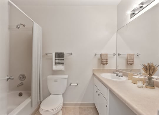 Full Bathroom at Breckenridge Village Apartments, Sacramento, California