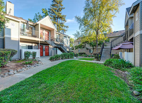 Walking Paths at Hidden Oaks Apartments, Citrus Heights, CA, California