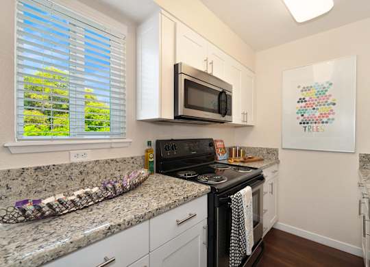 Elegant And Timeless Kitchen at Hidden Oaks Apartments, California