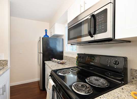All Electric Kitchen at Hidden Oaks Apartments, Citrus Heights, CA, California, 95621