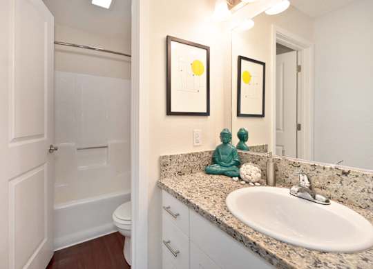 Large Soaking Tub In Master Bathroom at Hidden Oaks Apartments, Citrus Heights, CA, California