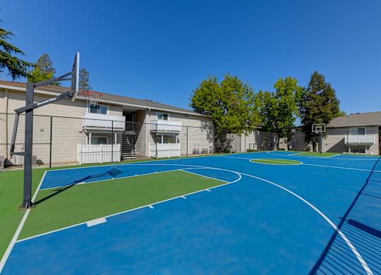 Basketball Court On-site at The Renaissance Apartments, California, 95610