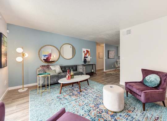Living Room at The Legacy Apartments, California