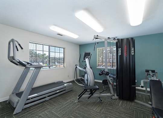 Fitness Center at Rocklin Manor Apartments, Rocklin, California