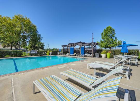 Pool at Silverstone Apartments, California