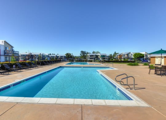 Swimming Pool area at Addison Ranch Apartments, Petaluma, CA