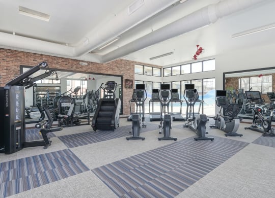 Modern Fitness Center at Sierra Gateway Apartments, Rocklin, 95677