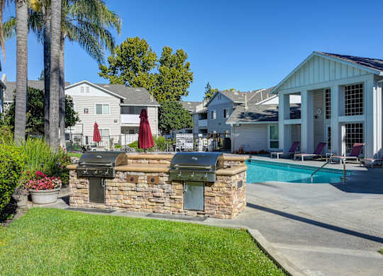 Pool & Gas BBQ's at The Legacy Apartments, Antelope, CA