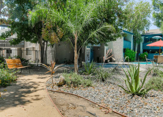Beautiful Landscaping and Park-like Setting at Twenty 2 Eleven Apartment Homes, Canoga Park, California