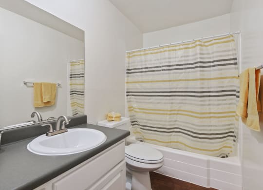 Renovated bathrooms at Twenty Eleven Apartment Homes