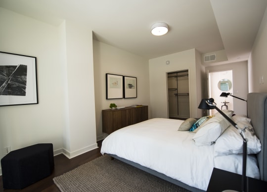 Westwood luxury apartments NMS Wilshire Margot  Bedroom With Closet