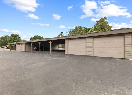 Garage Doors at Lakes of Carmel Apartments, Indiana