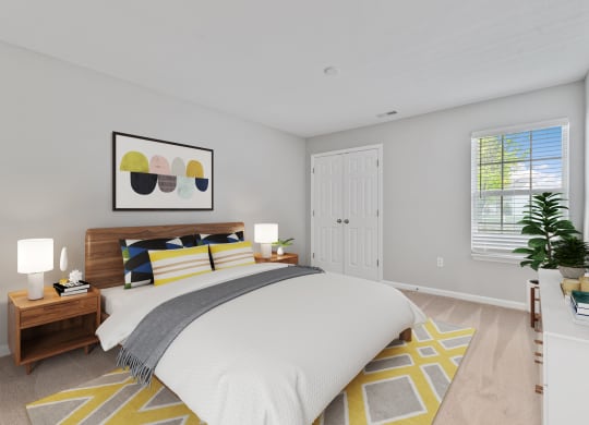 Spacious Guest Bedroom at Aspen Lakes Apartments, Indiana