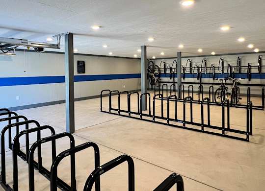 Bicycle Hub With Controlled Access at Lakes of Carmel Apartments, Carmel, 46032