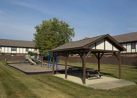 Covered Picnic Area at Woodland Springs Apartment Homes, Indiana