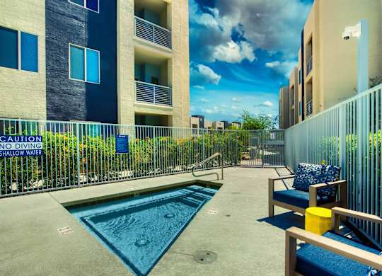 A pool  at Craft at Gilbert and Baseline Apartments, Mesa, 85204