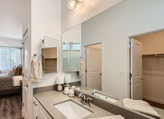 Spacious Bedrooms With En Suite Closet And Bathrooms at Hampton Meridian, Apache Junction, AZ