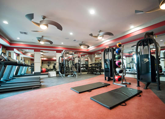 24-Hour Fitness Center at Link Apartments® Brookstown, North Carolina