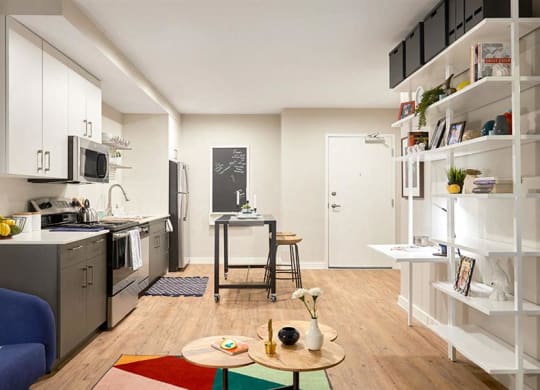 Living Room  View at Link Apartments® Canvas, Atlanta, GA