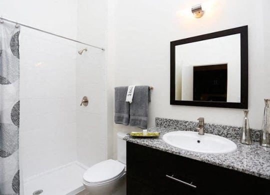 Oversized Soaking Tub In Bath at Link Apartments® Canvas, Georgia