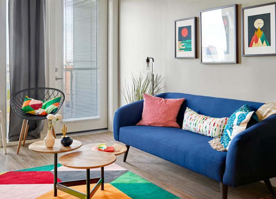 comfortable living roomat Link Apartments® Canvas, Georgia