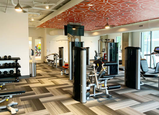 24/7 Fitness Center with Quality Equipment at Link Apartments Innovation Quarter, Winston Salem, 27101