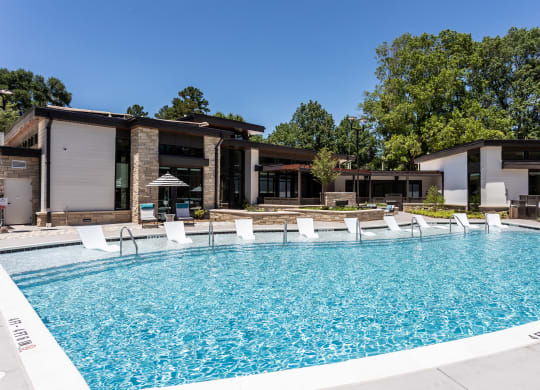 Pool area1 at Link Apartments® Linden, Chapel Hill, NC, 27517