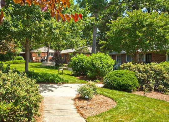 Green Space Walking Trails at Glen Lennox Apartments, Chapel Hill, NC