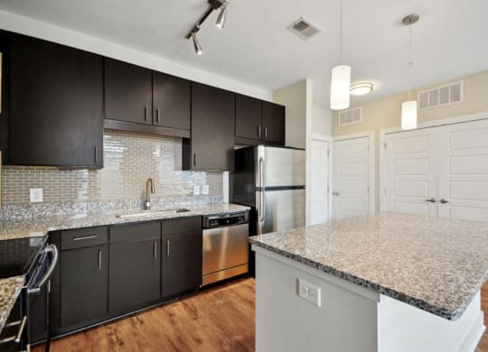 Kitchen Unit at Link Apartments® Brookstown, Winston Salem, 27101