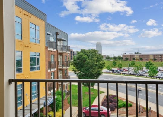 Balcony at Link Apartments® Brookstown, Winston Salem