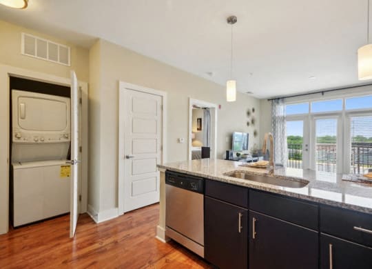 Sink With Faucet at Link Apartments® Brookstown, Winston Salem, NC, 27101