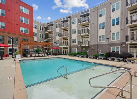 our apartments offer a swimming pool in our building at Link Apartments® Brookstown, Winston Salem, 27101