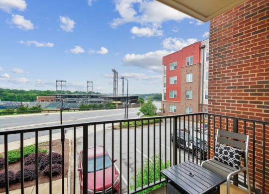 Balcony at Link Apartments® Brookstown, North Carolina