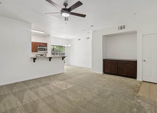 Living And Kitchen Area at Rome Park Villas, North Las Vegas