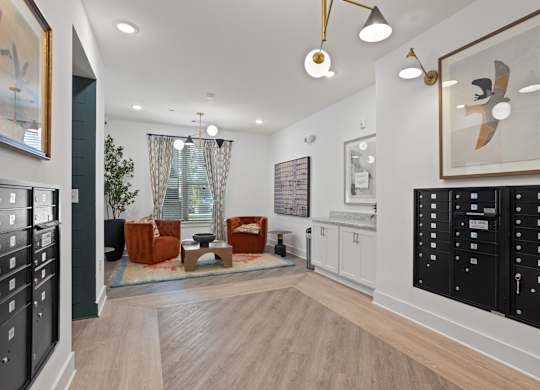 Ovata at Reedy Creek Senior Apartments in Charlotte NC Mailroom and Leasing Office