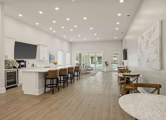 The Grande at Geyser Falls Luxury Apartments Interior Clubhouse with Coffee Bar